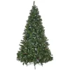 Contemporary Home Living Unlit-7.5' Medium Mixed Spruce Artificial Christmas Tree With Frosted Branches - Unlit
