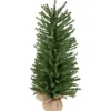 Northlight Unlit-3' Medium Scottsdale Pine Artificial Christmas Tree In Burlap Base - Unlit