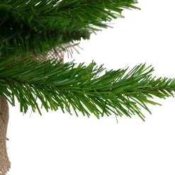 Northlight Unlit-18" Mini Balsam Pine Medium Artificial Christmas Tree In Burlap Base - Unlit