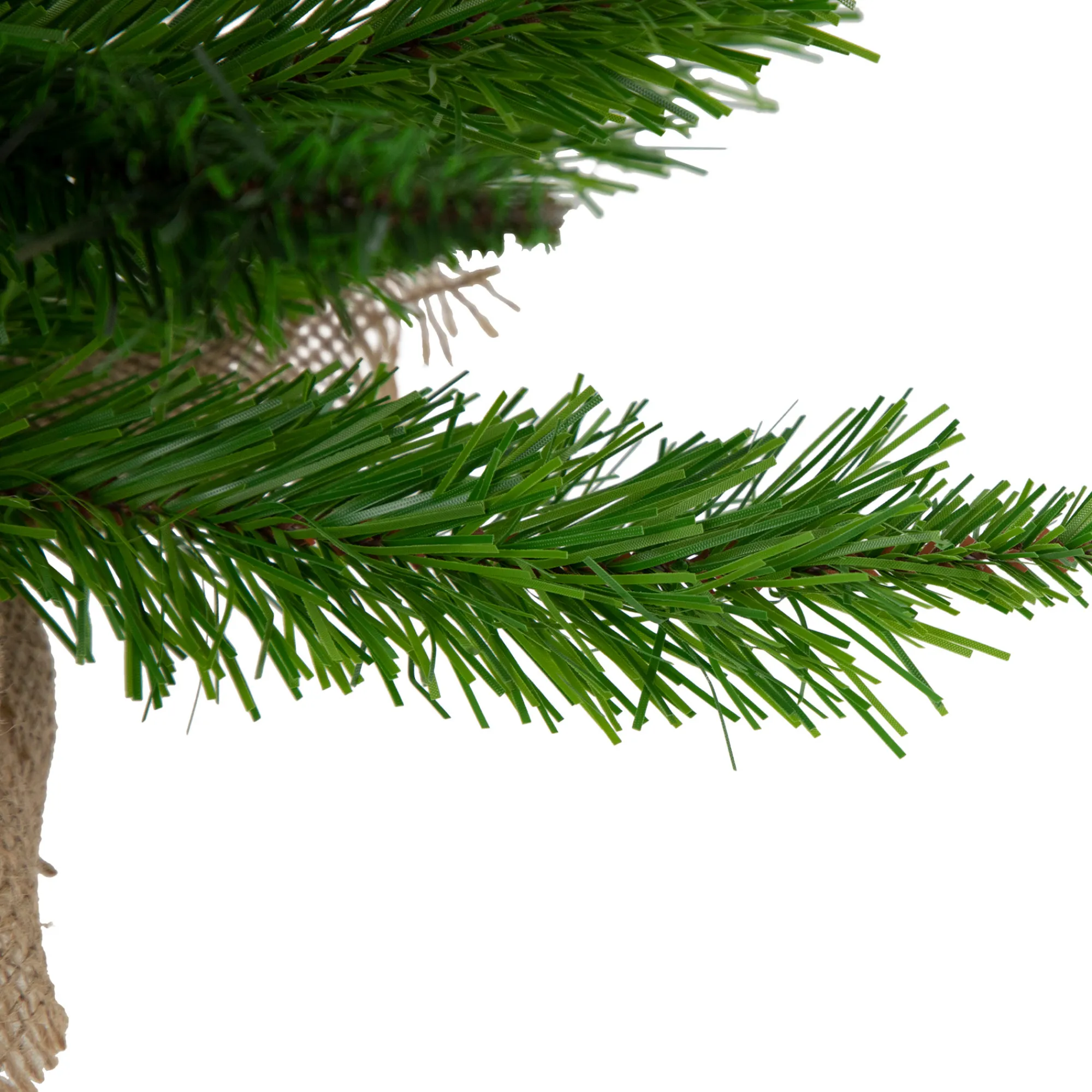 Northlight Unlit-18" Mini Balsam Pine Medium Artificial Christmas Tree In Burlap Base - Unlit
