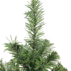 Northlight Unlit-18" Mini Canadian Pine Medium Artificial Christmas Tree With Faux Wood Base, Unlit