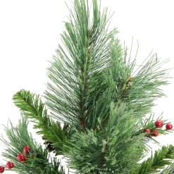 Northlight Unlit-24" Mixed Cashmere Berry Pine Medium Artificial Christmas Tree - Unlit