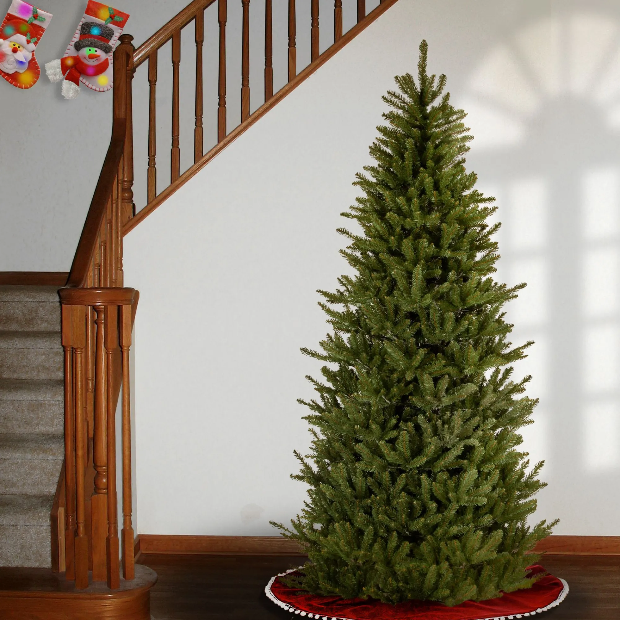 Christmas Central Unlit-9' Natural Fraser Slim Fir Artificial Christmas Tree - Unlit