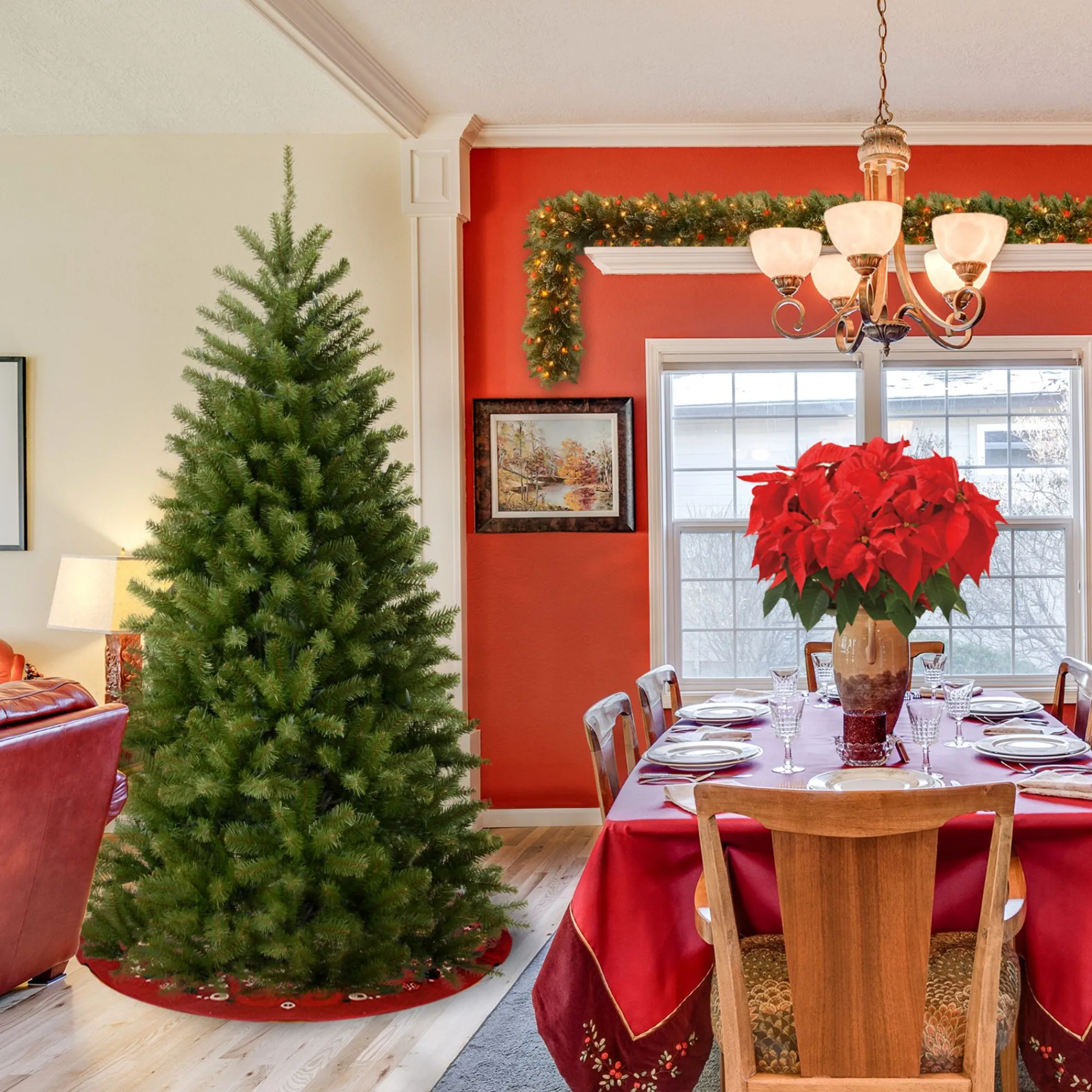 Christmas Central Unlit-6.5' North Valley Spruce Artificial Christmas Tree, Unlit
