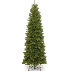 Christmas Central Unlit-6' North Valley Spruce Pencil Slim Artificial Christmas Tree, Unlit