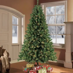 CC Christmas Decor Unlit-6.5' Northern Fir Artificial Christmas Tree With Stand, Unlit