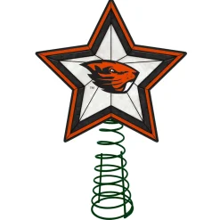 The Memory Company Stars-10" Orange And Black Star Ncaa Oregon State Beavers Christmas Tree Topper