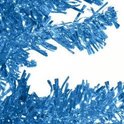 National Tree Unlit-6' Pencil Blue Tinsel Artificial Christmas Tree - Unlit