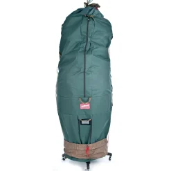 Tree Keeper Tree Storage-80" Pine Green Large Girth Upright Christmas Tree Storage Bag With Rolling Tree Stand