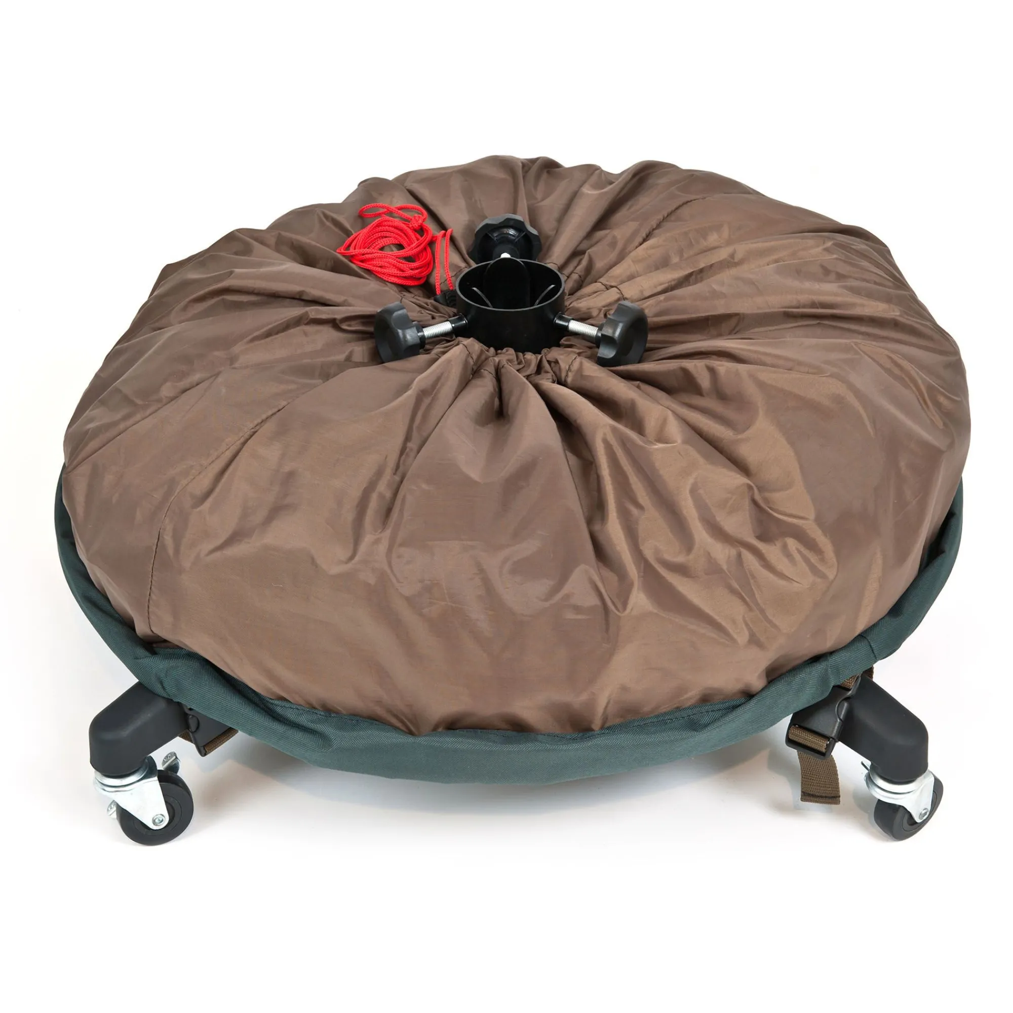 Tree Keeper Tree Storage-80" Pine Green Large Girth Upright Christmas Tree Storage Bag With Rolling Tree Stand
