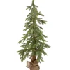 Northlight Unlit-47" Pine Tree With Jute Base Christmas Decoration