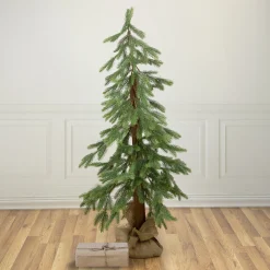Northlight Unlit-47" Pine Tree With Jute Base Christmas Decoration