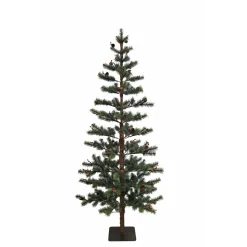 KSA Unlit-5' Pine With Pinecones And Berries Artificial Christmas Tree, Unlit