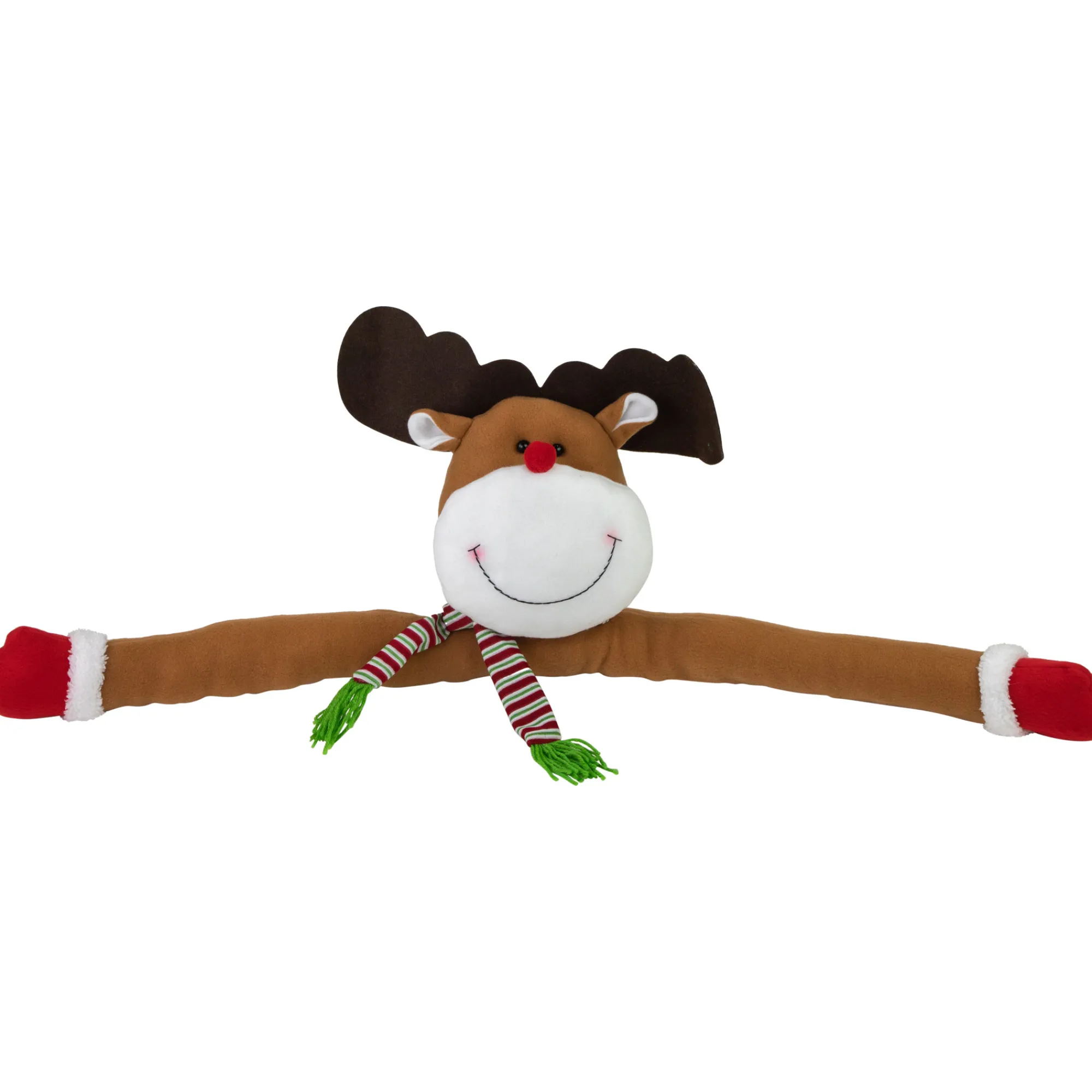 Northlight Stars-26" Plush Reindeer Christmas Tree Topper, Unlit