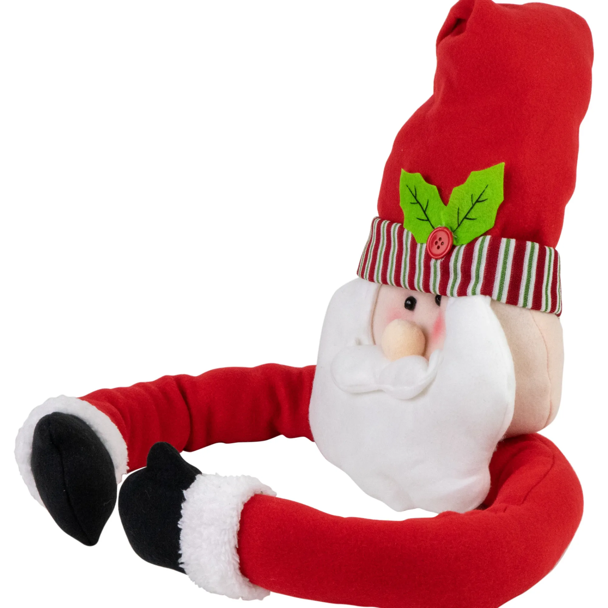 Northlight Santa Claus-27" Plush Santa Claus Christmas Tree Topper, Unlit