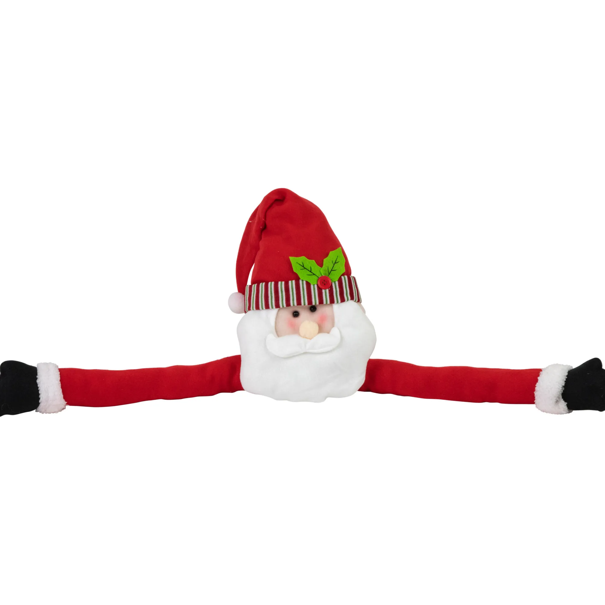 Northlight Santa Claus-27" Plush Santa Claus Christmas Tree Topper, Unlit