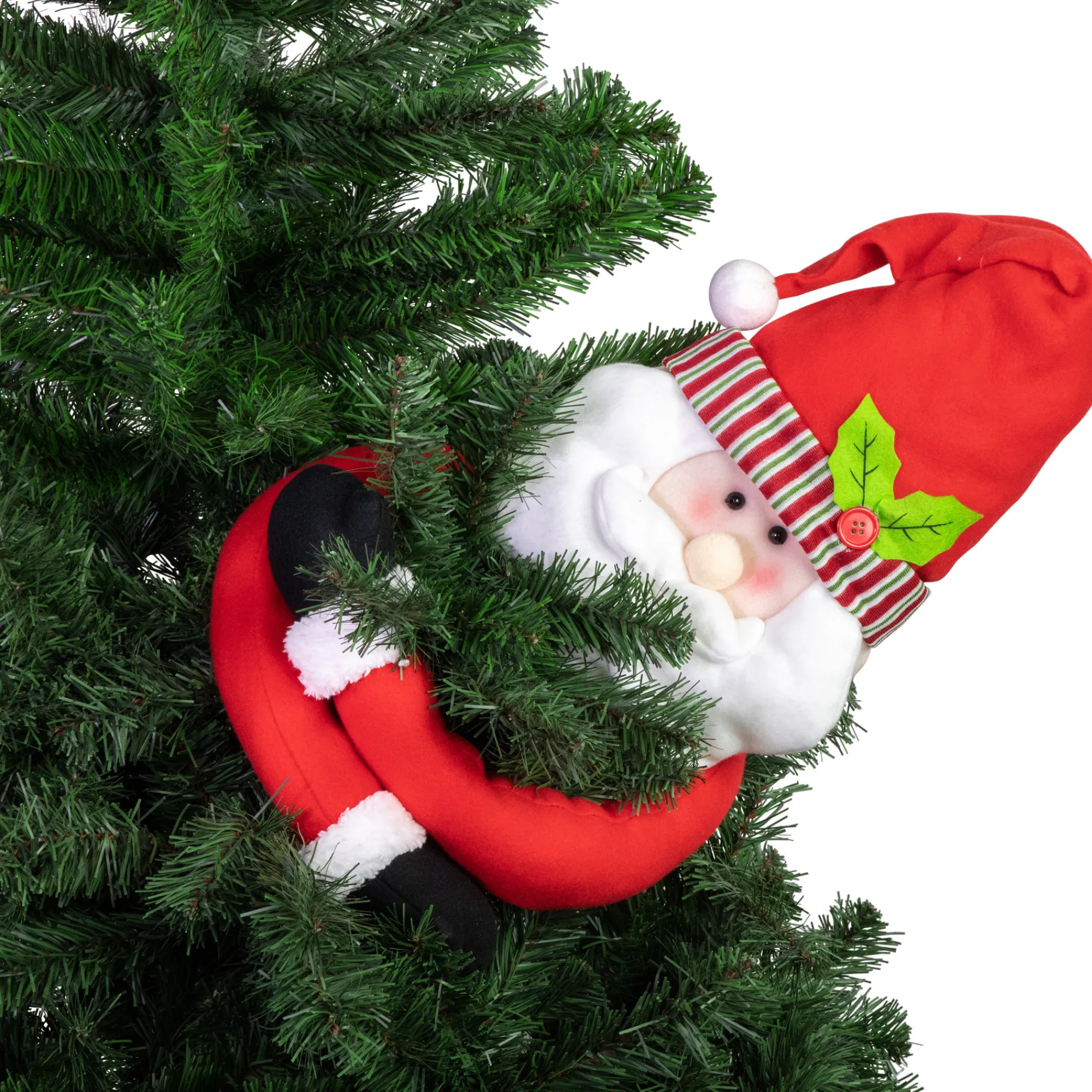 Northlight Santa Claus-27" Plush Santa Claus Christmas Tree Topper, Unlit