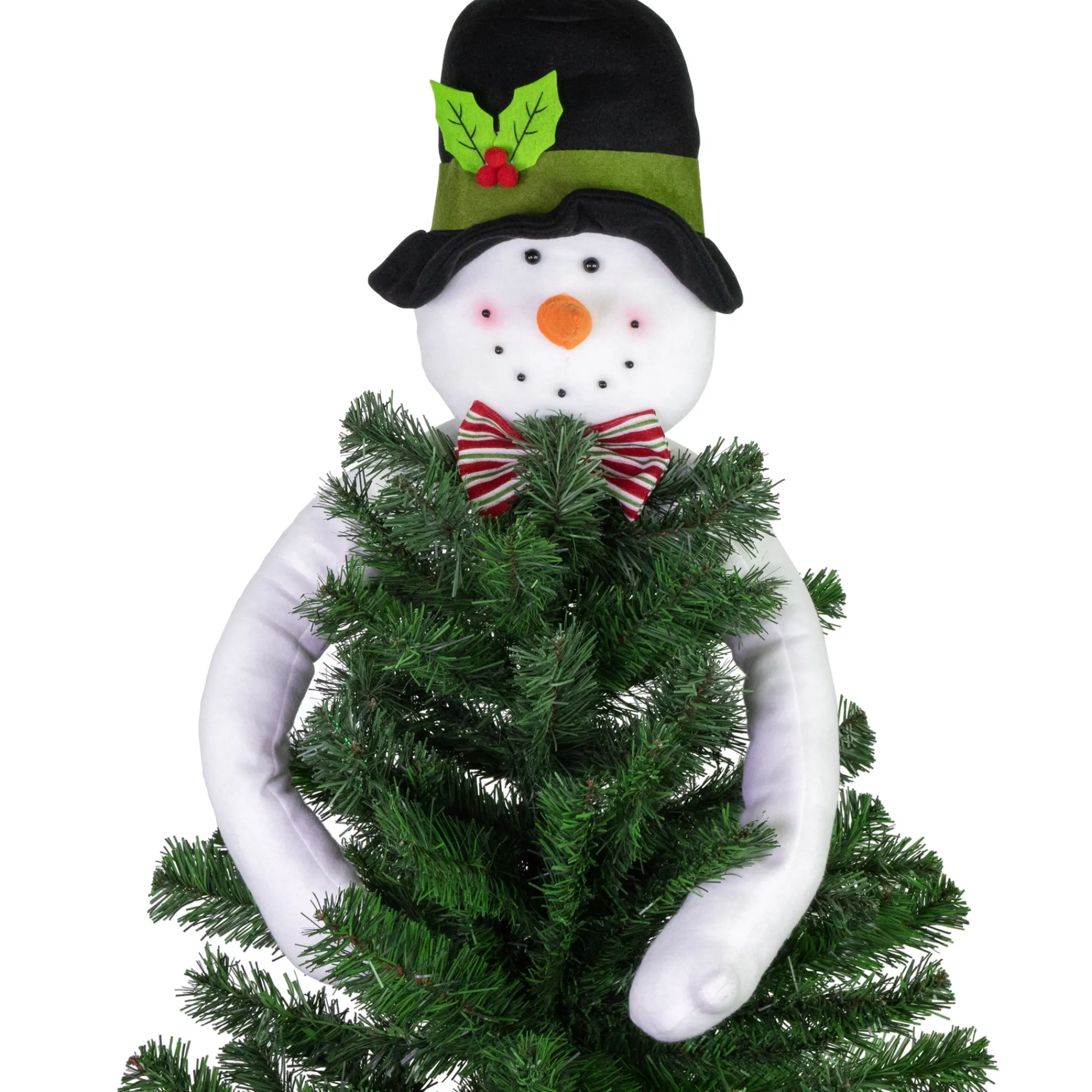 Northlight Stars-25" Plush Snowman Christmas Tree Topper, Unlit