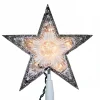 Kurt Adler Finials-5 Point Clear Star Lighted Christmas Tree Topper 11 In Decoration Ul1212C
