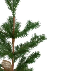 Northlight Unlit-2' Ponderosa Pine Artificial Christmas Tree Jute Base Decoration – Unlit