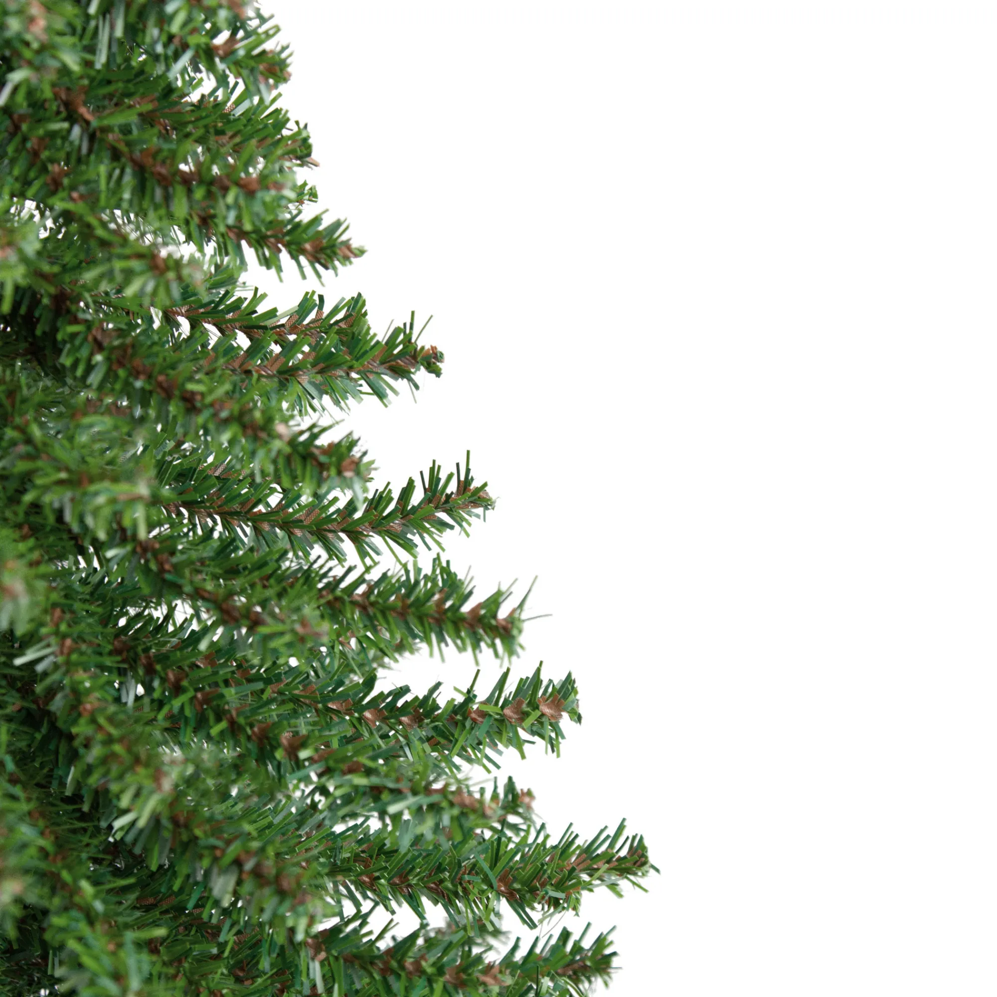 Northlight Unlit-18" Potted Downswept Mini Village Pine Medium Artificial Christmas Tree, Unlit