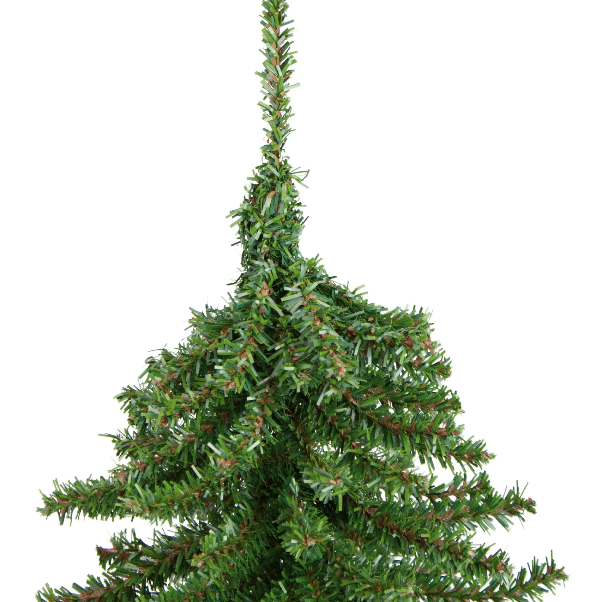 Northlight Unlit-18" Potted Downswept Mini Village Pine Medium Artificial Christmas Tree, Unlit