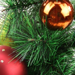 Northlight Unlit-4' Potted Multi-Color Ball Ornament Artificial Christmas Tree - Unlit