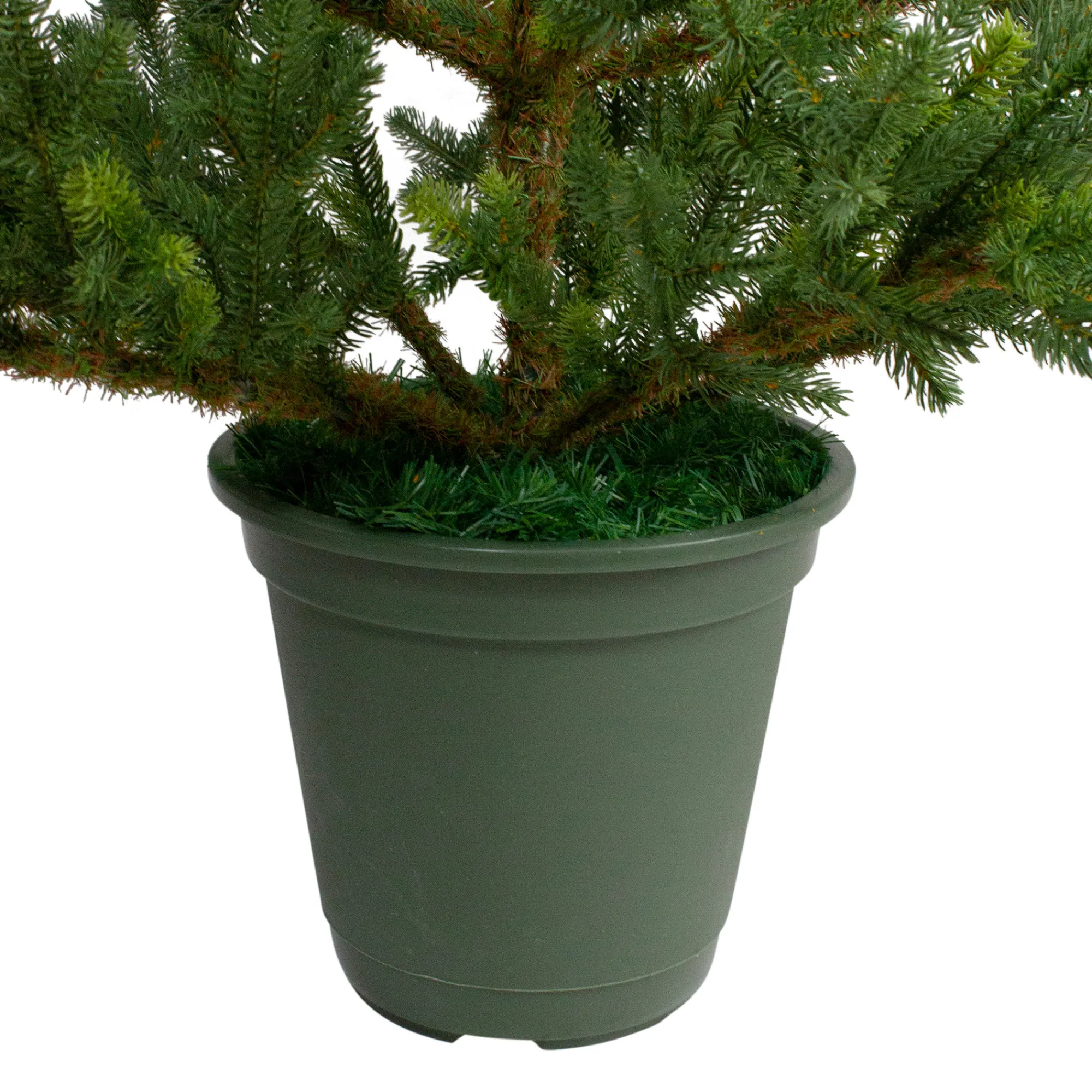 Northlight Unlit-4' Potted Noble Pine Artificial Christmas Tree - Unlit