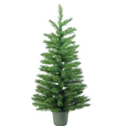 Northlight Unlit-3' Potted Norway Spruce Medium Artificial Christmas Tree - Unlit
