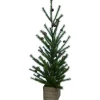 Contemporary Home Living Unlit-3' Potted Pinecone Artificial Christmas Tree With Container - Unlit