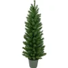 Northlight Unlit-4' Potted Virginia Pine Walkway Slim Artificial Christmas Tree - Unlit