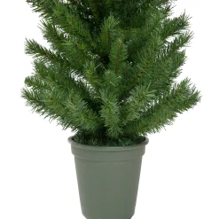Northlight Unlit-4' Potted Virginia Pine Walkway Slim Artificial Christmas Tree - Unlit