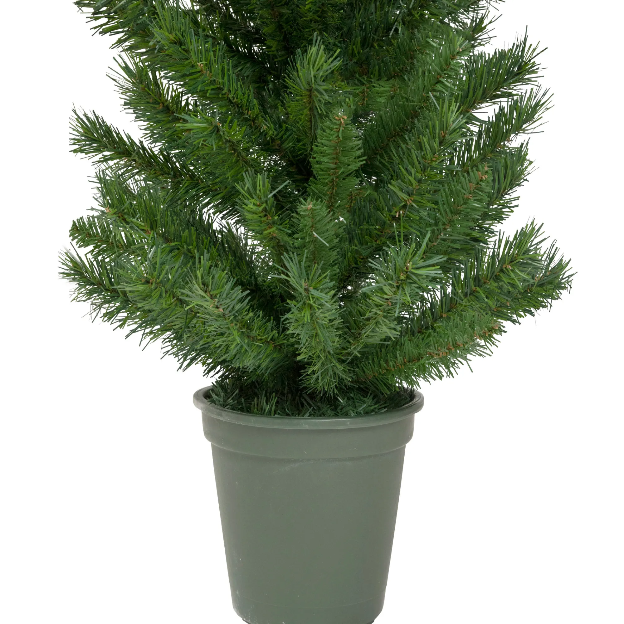 Northlight Unlit-4' Potted Virginia Pine Walkway Slim Artificial Christmas Tree - Unlit