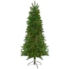 Northlight Wall Trees-6.5' Pre-Lit Canadian Pine Slim Artificial Christmas Wall Tree - Multicolor Lights