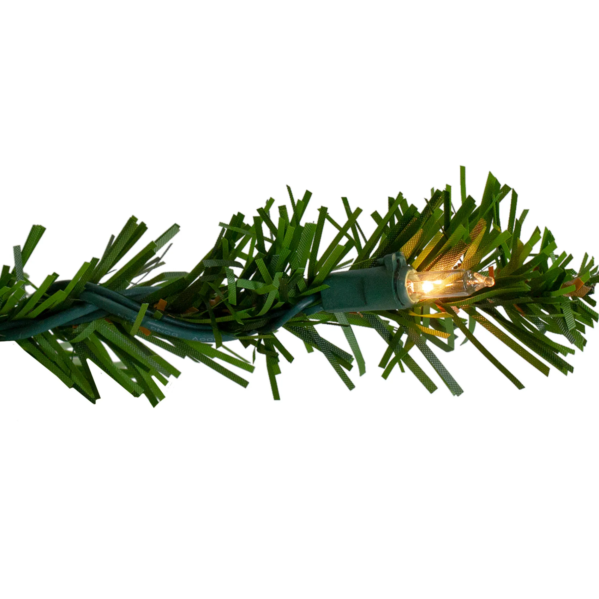Northlight Wall Trees-6.5' Pre-Lit Canadian Pine Slim Artificial Christmas Wall Tree - Clear Lights