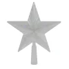 Northlight Stars-8" Pre-Lit Clear Crystal Star Christmas Tree Topper - Multicolor Led Lights
