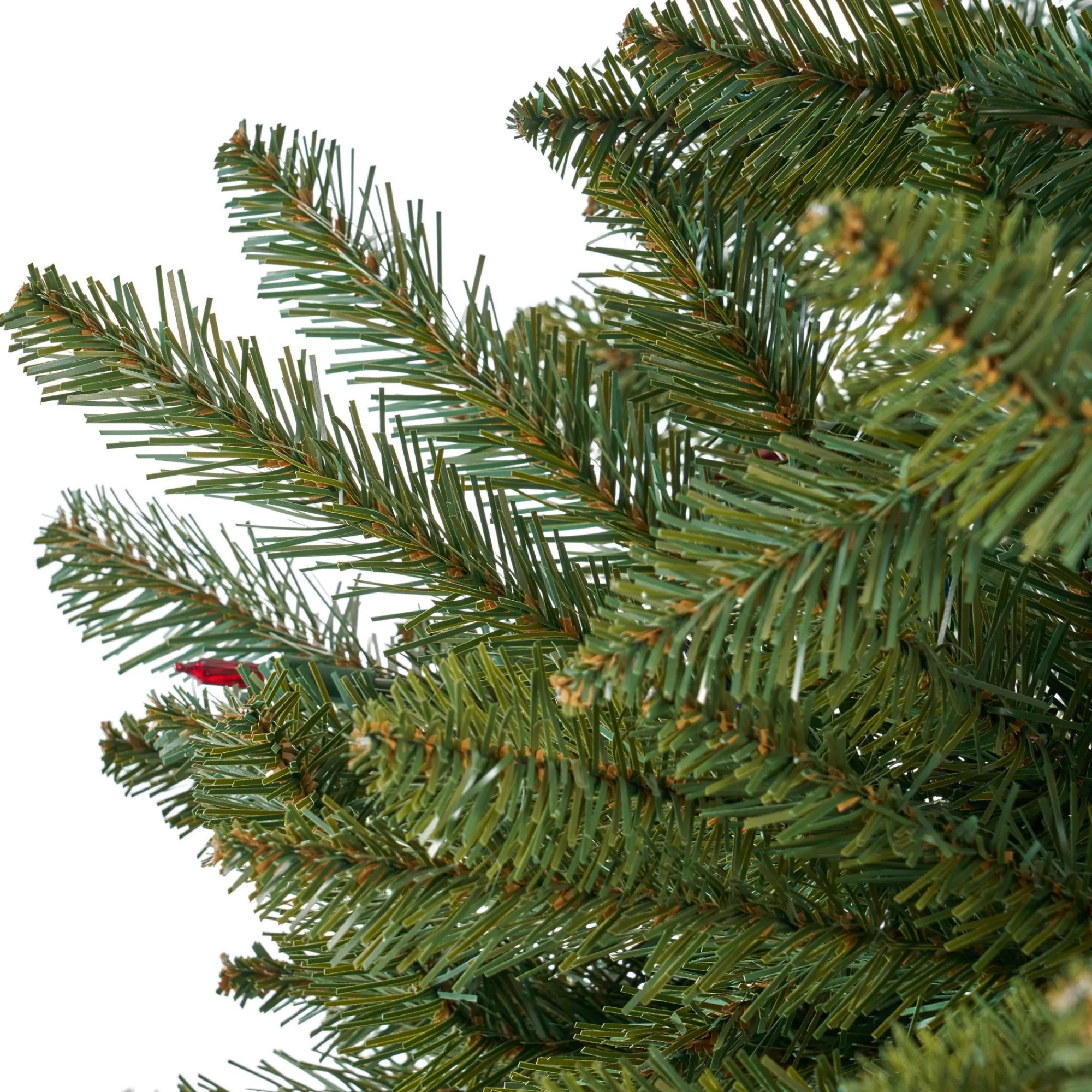 Contemporary Home Living Pre-Lit-7' Pre-Lit Full Norway Spruce Artificial Christmas Tree - Multicolor Lights