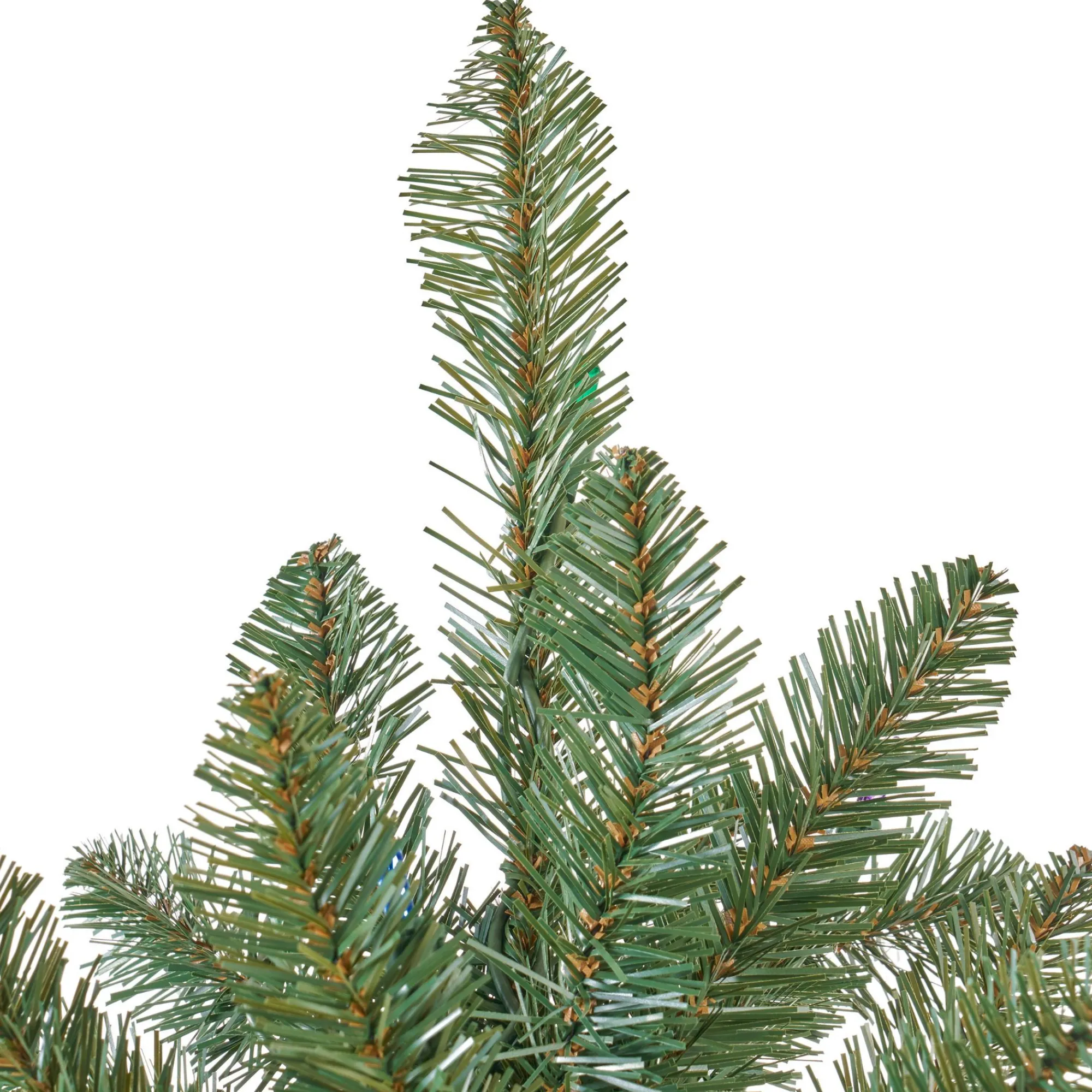 Contemporary Home Living Pre-Lit-7' Pre-Lit Full Norway Spruce Artificial Christmas Tree - Multicolor Lights