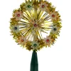 Northlight Stars-7" Pre-Lit Gold Snowflake Starburst Christmas Tree Topper - Clear Lights