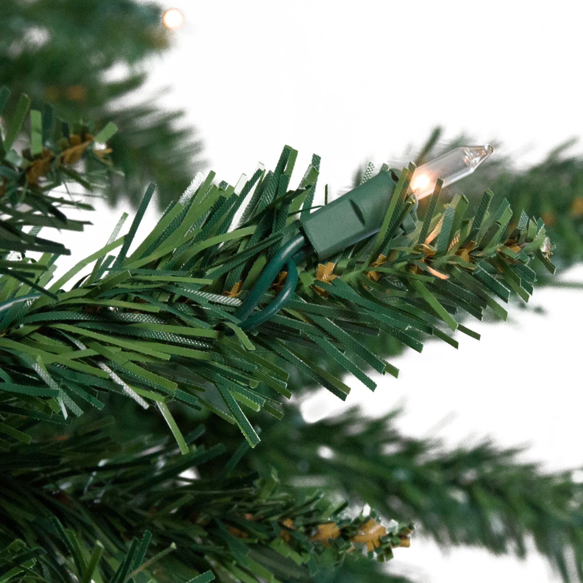 Northlight Upside Down-7' Pre-Lit Green Spruce Artificial Upside Down Christmas Tree - Clear Lights