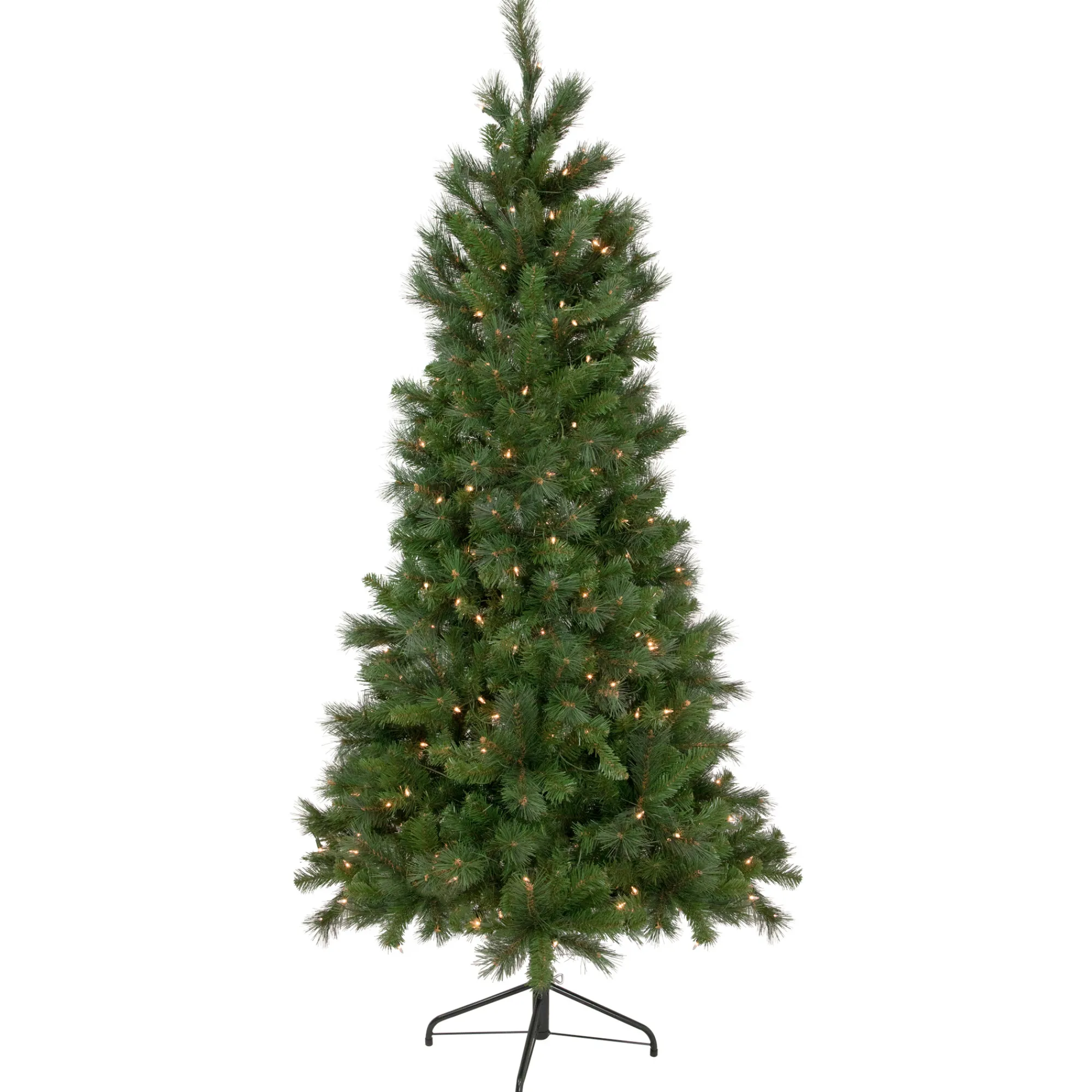 Northlight Wall Trees-6.5' Pre-Lit Medium Beaver Pine Artificial Christmas Wall Tree, Clear Lights