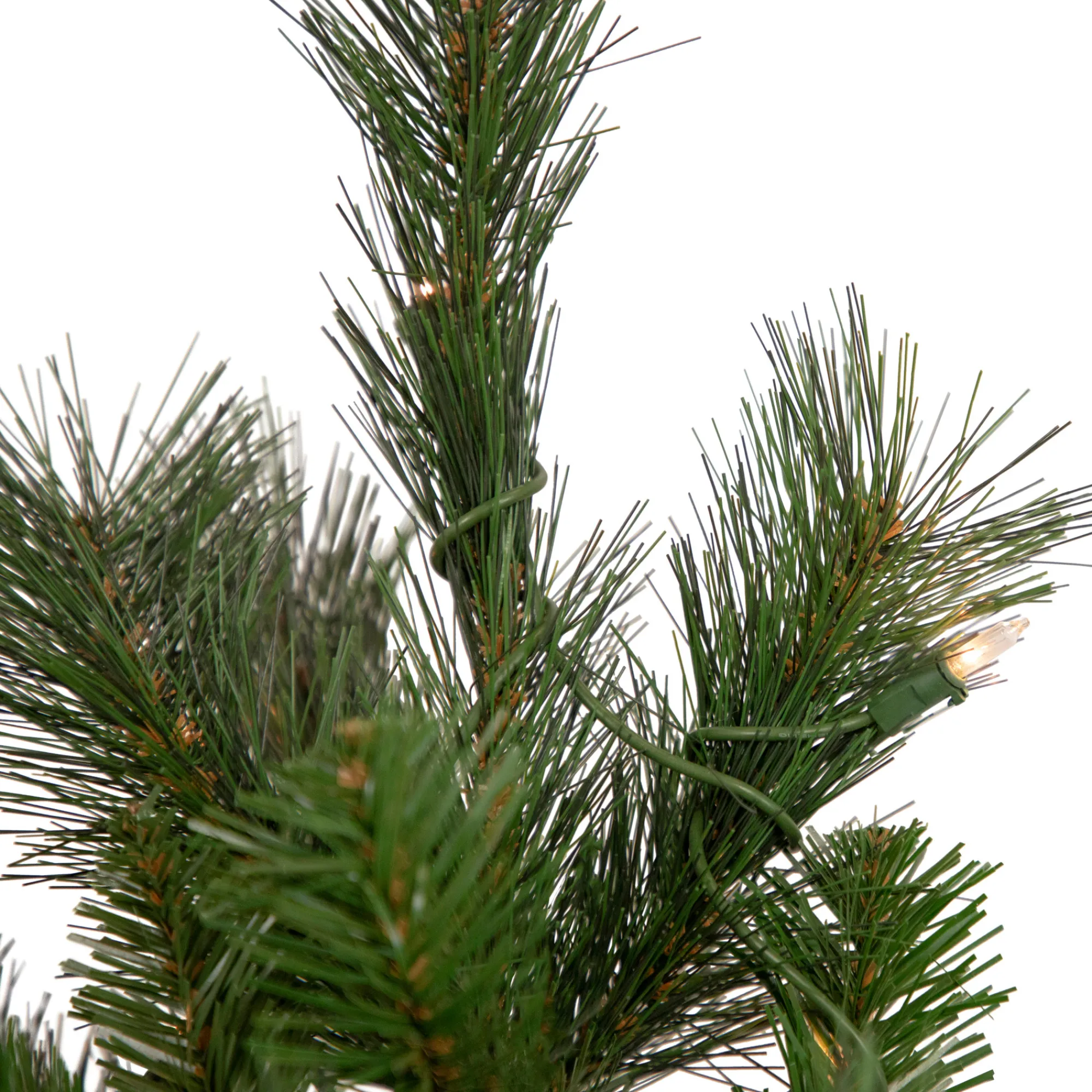 Northlight Wall Trees-6.5' Pre-Lit Medium Beaver Pine Artificial Christmas Wall Tree, Clear Lights