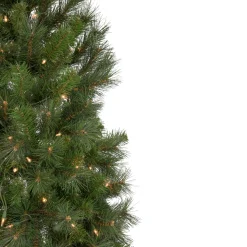 Northlight Wall Trees-6.5' Pre-Lit Medium Beaver Pine Artificial Christmas Wall Tree, Clear Lights