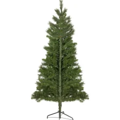 Northlight Wall Trees-6.5' Pre-Lit Medium Beaver Pine Artificial Christmas Wall Tree, Clear Lights