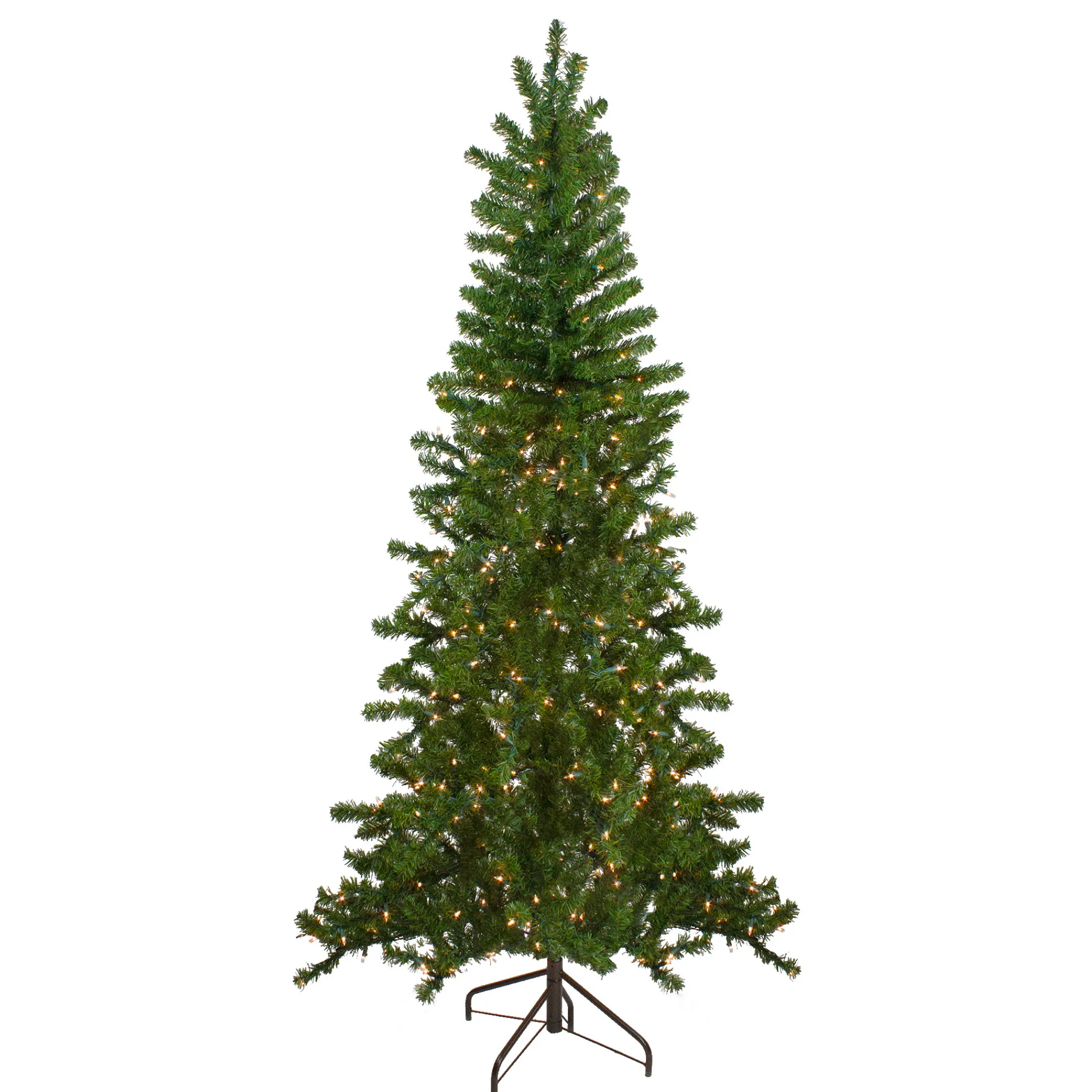 Northlight Wall Trees-7.5' Pre-Lit Medium Canadian Pine Artificial Christmas Wall Tree - Clear Lights