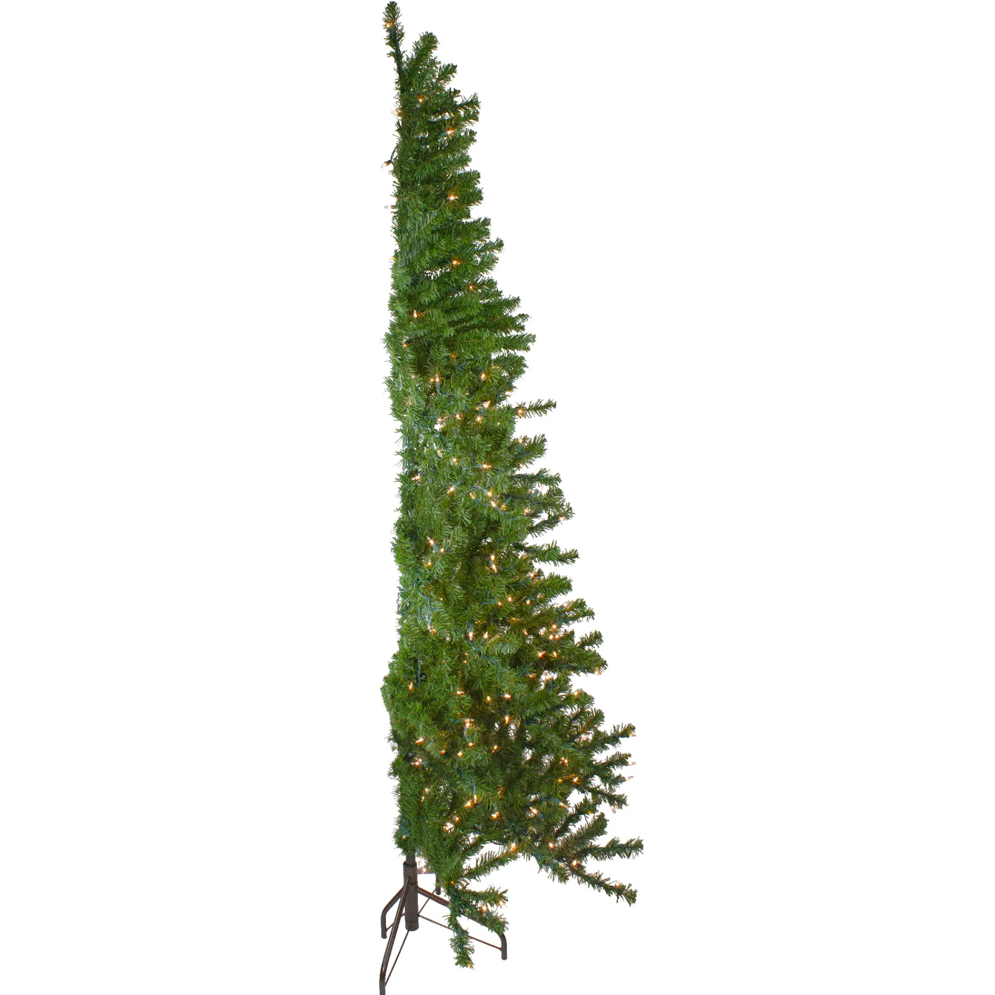 Northlight Wall Trees-7.5' Pre-Lit Medium Canadian Pine Artificial Christmas Wall Tree - Clear Lights