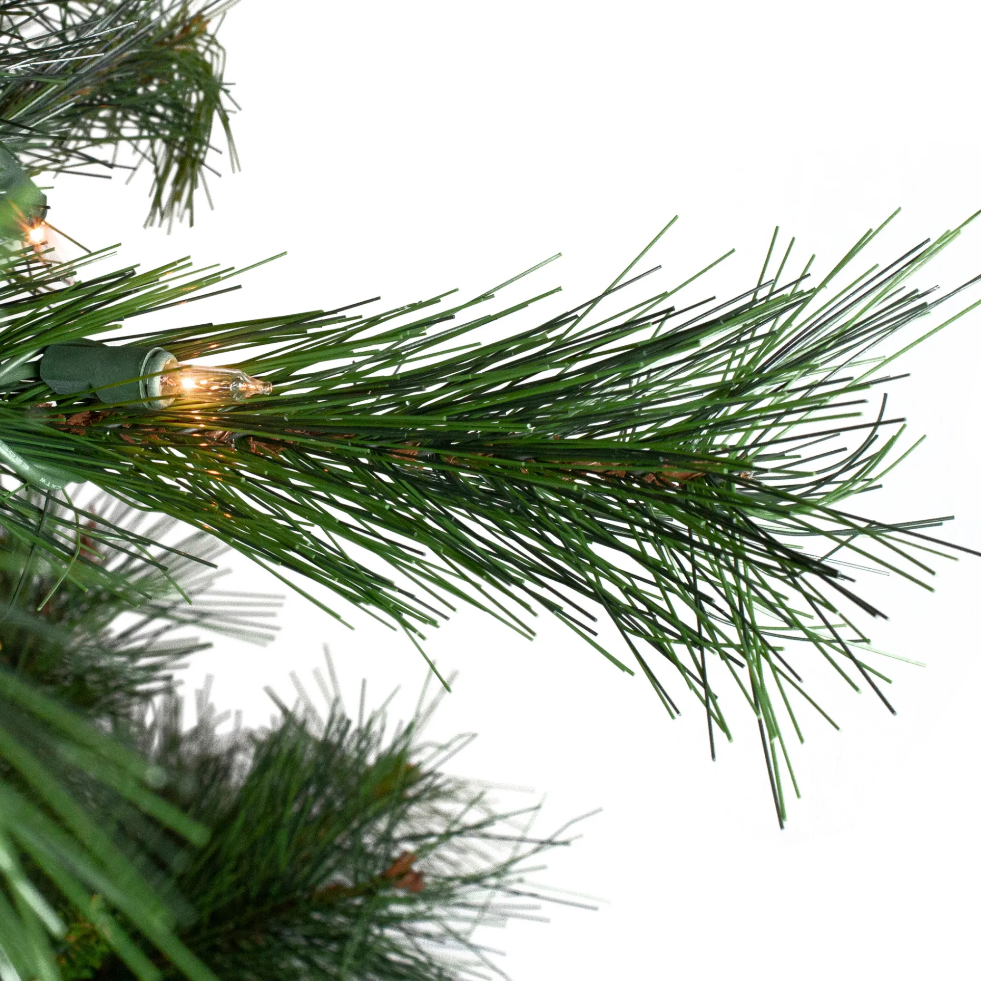 Northlight Wall Trees-6.5' Pre-Lit Medium Canyon Pine Artificial Christmas Wall Tree, Clear Lights