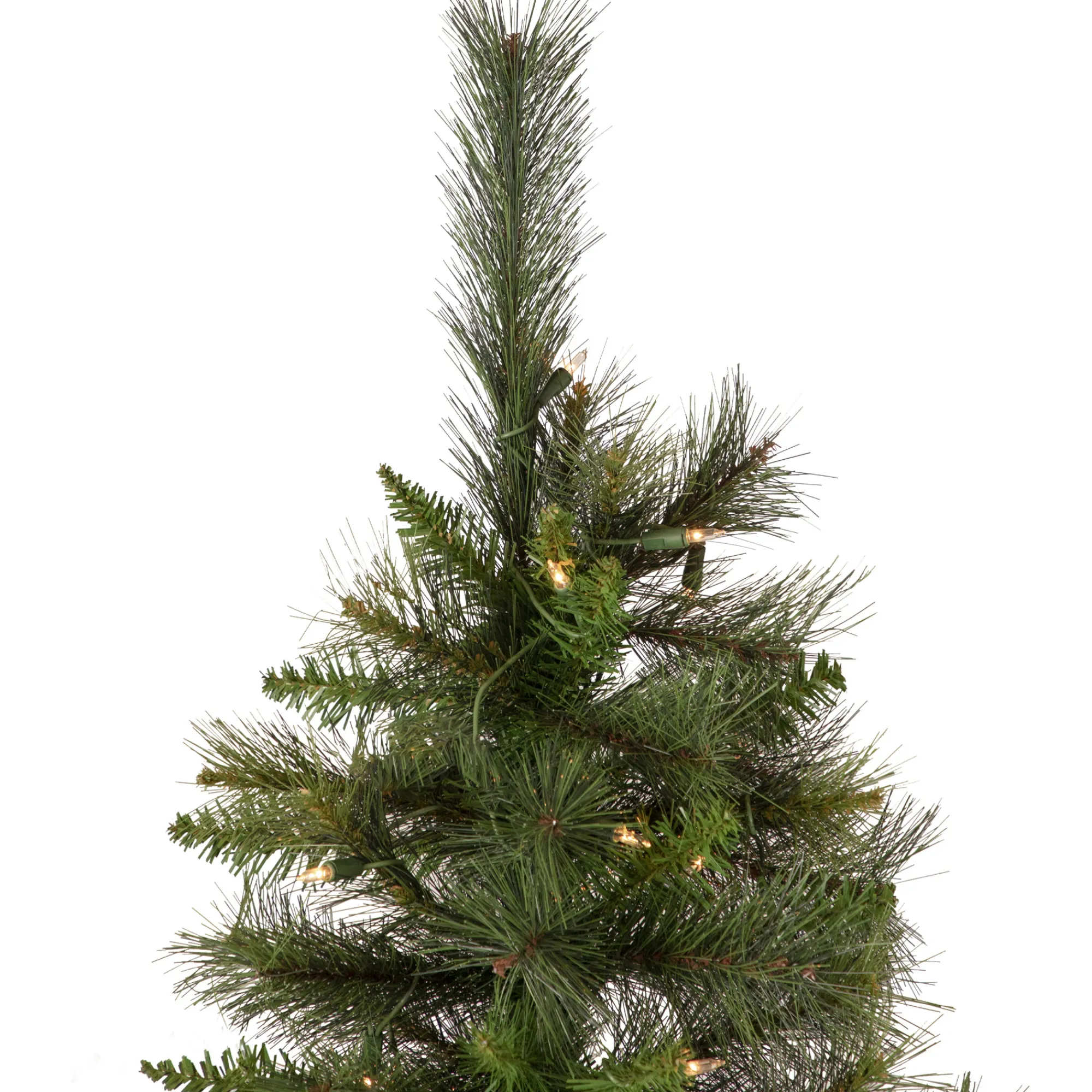 Northlight Wall Trees-6.5' Pre-Lit Medium Canyon Pine Artificial Christmas Wall Tree, Clear Lights