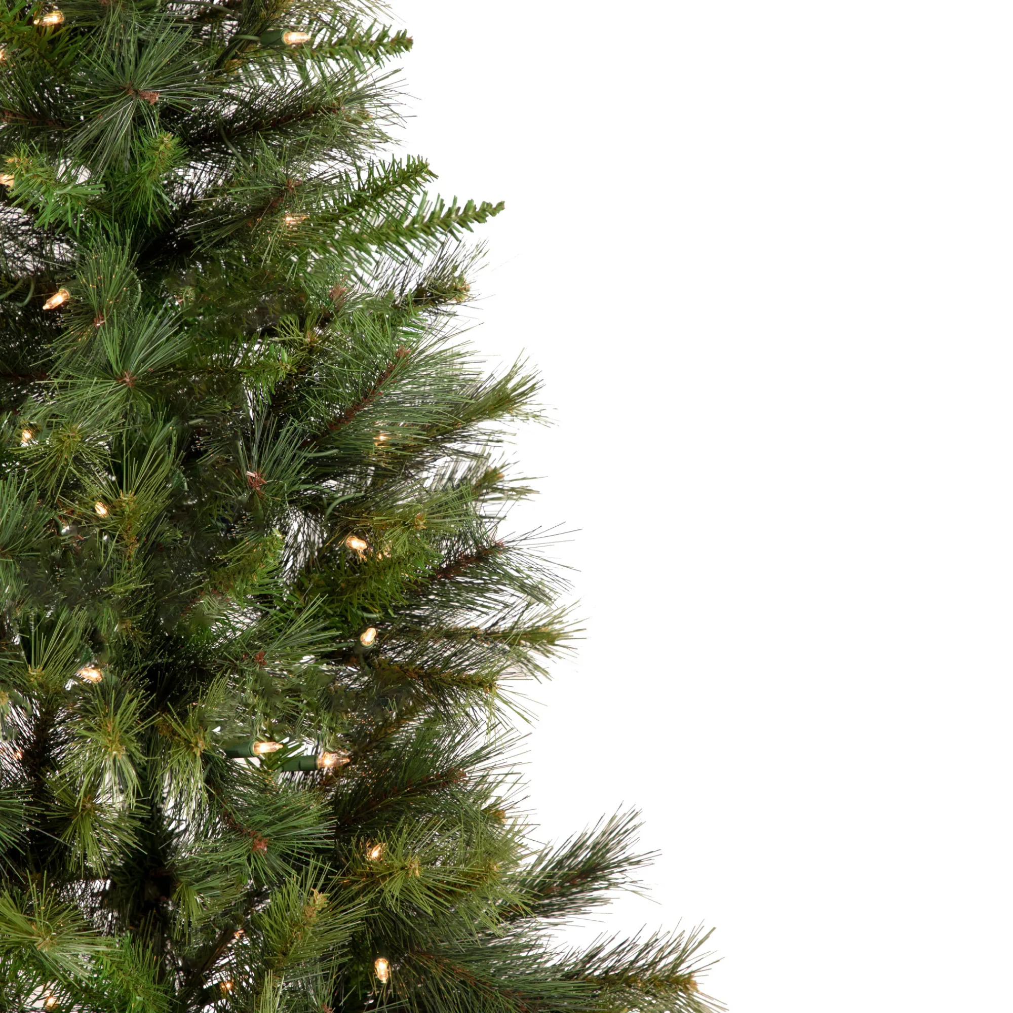 Northlight Wall Trees-6.5' Pre-Lit Medium Canyon Pine Artificial Christmas Wall Tree, Clear Lights