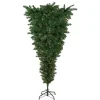 Northlight Upside Down-5.5' Pre-Lit Medium Upside Down Spruce Artificial Christmas Tree, Clear Lights